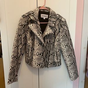 BB Dakota Faux Leather Snake Skin Jacket